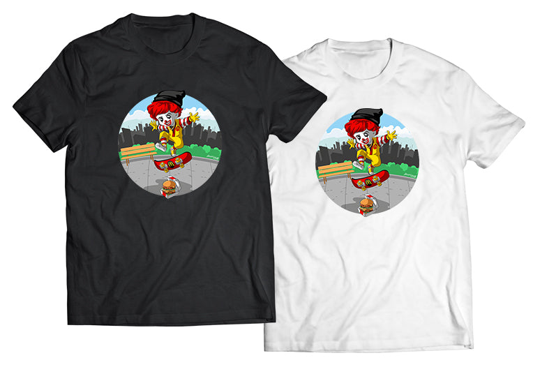 Skater Ronald Shirt - Direct To Garment Quality Print - Unisex Shirt - Gift For Him or Her