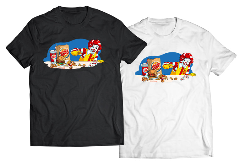 Sneaking BK Burger And Fries Shirt - Direct To Garment Quality Print - Unisex Shirt - Gift For Him or Her