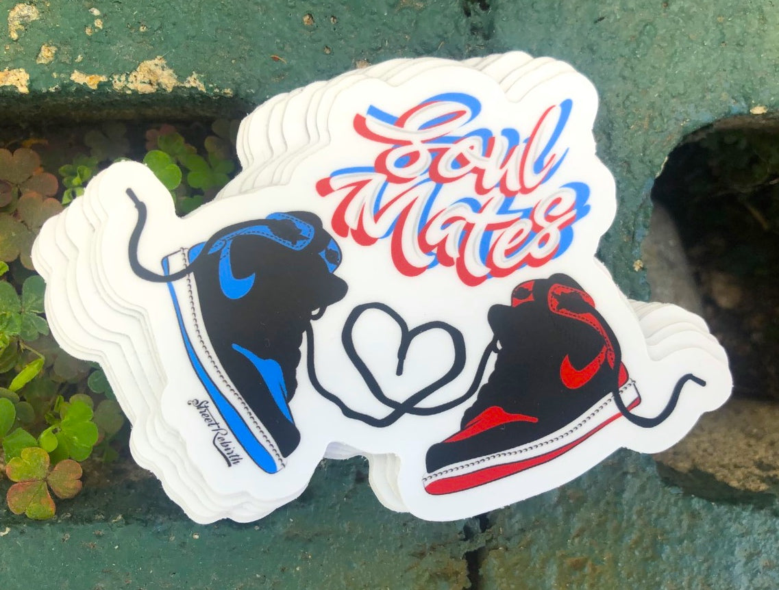 1 Soul mates  Sticker – One 4 Inch Water Proof Vinyl  Sticker – For Hydro Flask, Skateboard, Laptop, Planner, Car, Collecting, Gifting