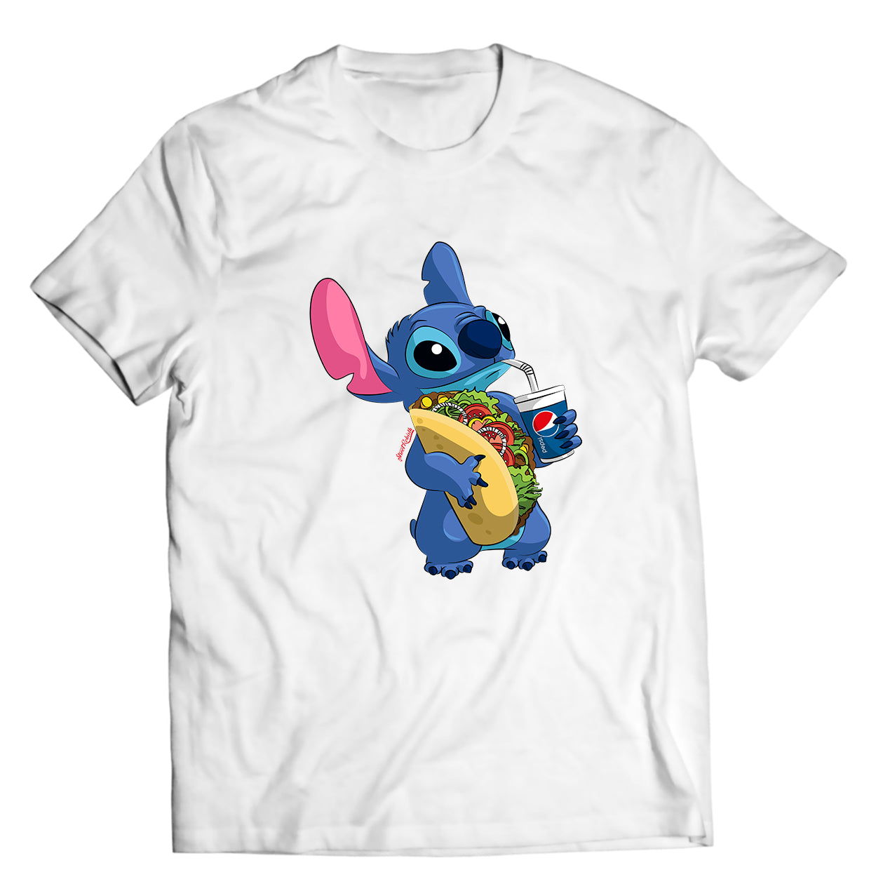 Stitch Blue Alien Taco Shirt - Direct To Garment Quality Print - Unisex Shirt - Gift For Him or Her