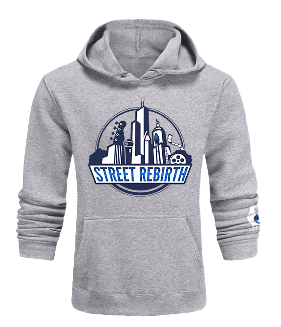 Pullover hoodie with an original colorful design