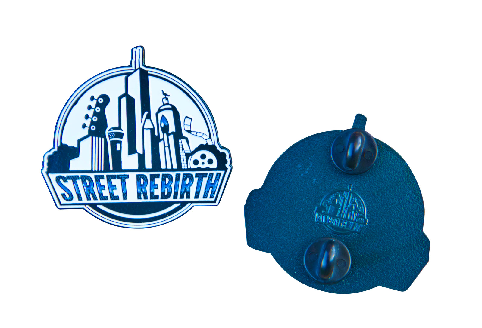 Street Rebirth Skyline Logo Enamel Pin – A Tribute to Underdogs and Inner-City Creativity
