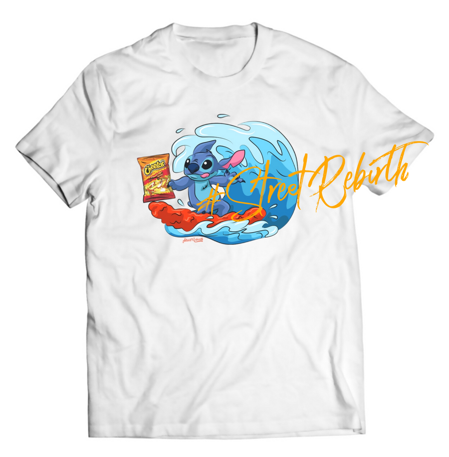 Unisex graphic T-shirt featuring an original food-themed humorous illustration