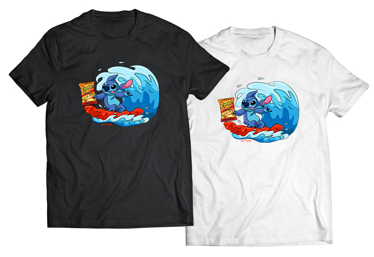 Surfing Chips Shirt - Direct To Garment Quality Print - Unisex Shirt - Gift For Him or Her