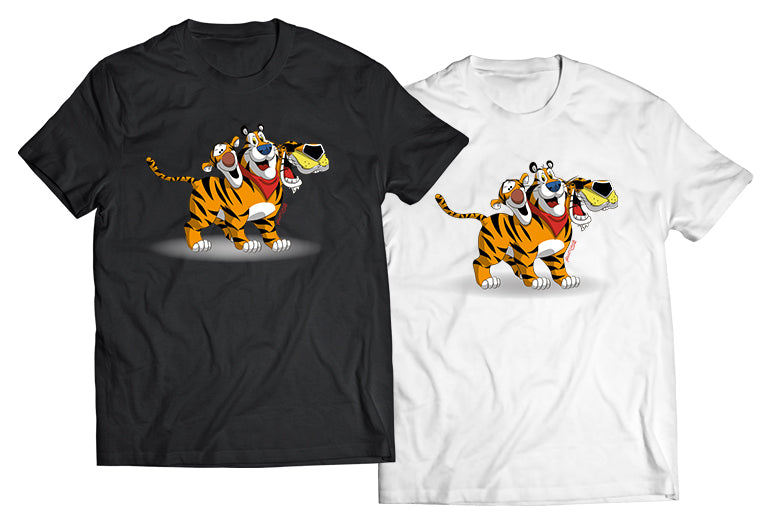 The Three Headed Tiger Shirt - Direct To Garment Quality Print - Unisex Shirt - Gift For Him or Her