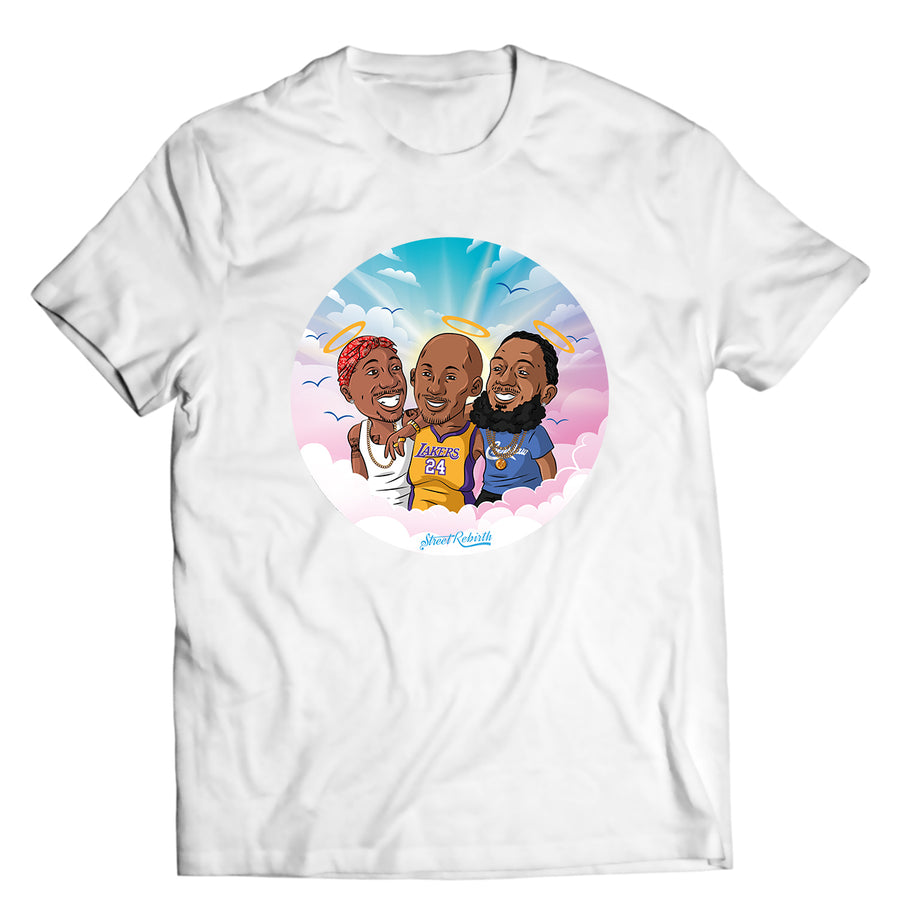 Unisex graphic T-shirt featuring an original hip hop music illustration