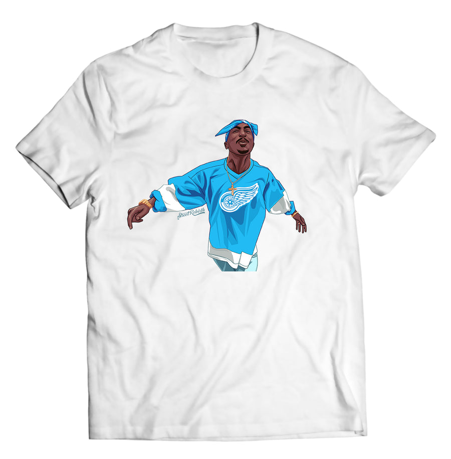 Unisex graphic T-shirt featuring an original hip hop music retro illustration