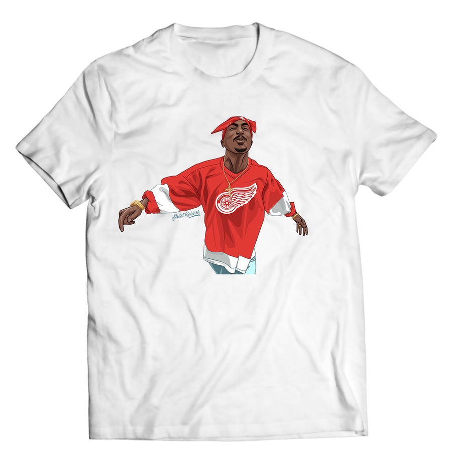 Unisex graphic T-shirt featuring an original hip hop music retro illustration
