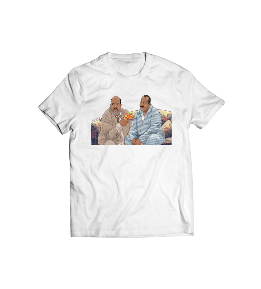 Unisex graphic T-shirt featuring an original humorous retro illustration