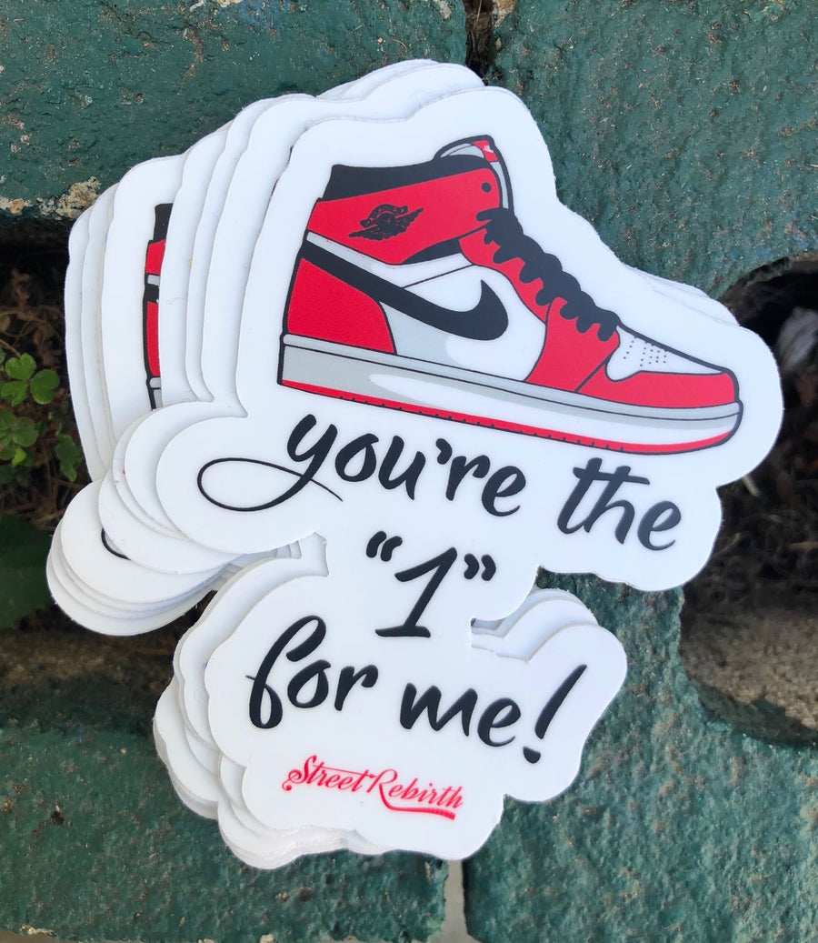 Waterproof vinyl sticker featuring an original hip hop humorous retro illustration