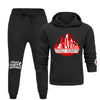BLACK JOGGER SWEAT PANTS - STREET REBIRTH SIGNATURE BRAND - MATCHING HOODIE AVAILABLE - UNISEX - CREATE INSPIRE EMPOWER