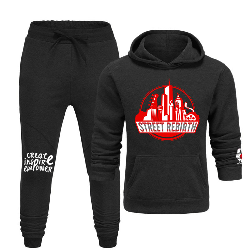 Matching loungewear set with an original colorful design