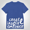 Blue Shirt With Blue Logo - Street Rebirth Signature Brand - Create inspire Empower