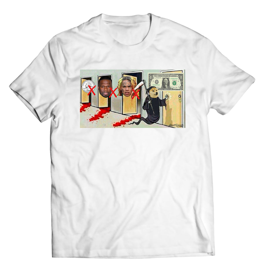 Unisex graphic T-shirt featuring an original animal-themed humorous illustration