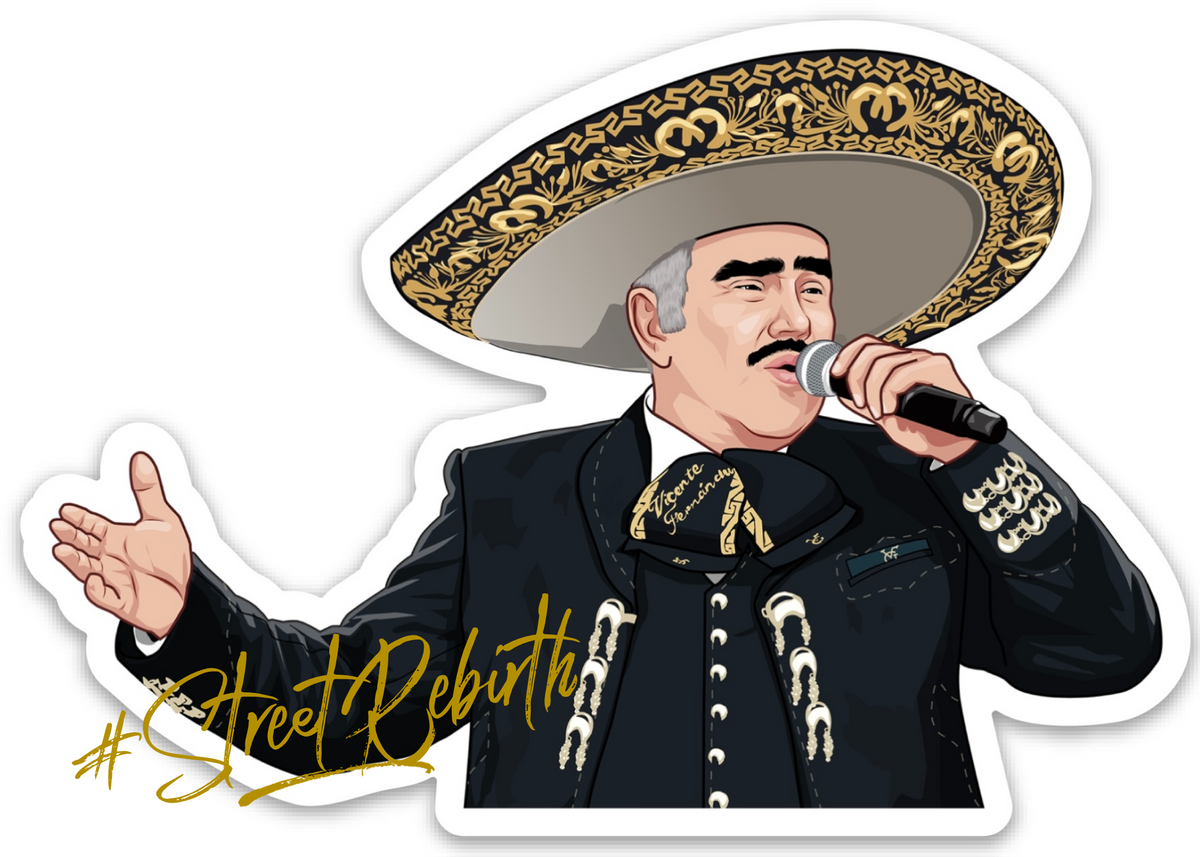 Vicente Fernandez Baseball Sticker – One 4 Inch Water Proof Vinyl Sticker – For Hydro Flask, Skateboard, Laptop, Planner, Car, Collecting, Gifting