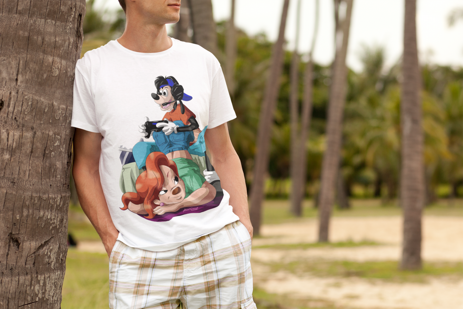Max and Roxanne "Gaming Together" DTG-Printed Shirt – Love and Pixels