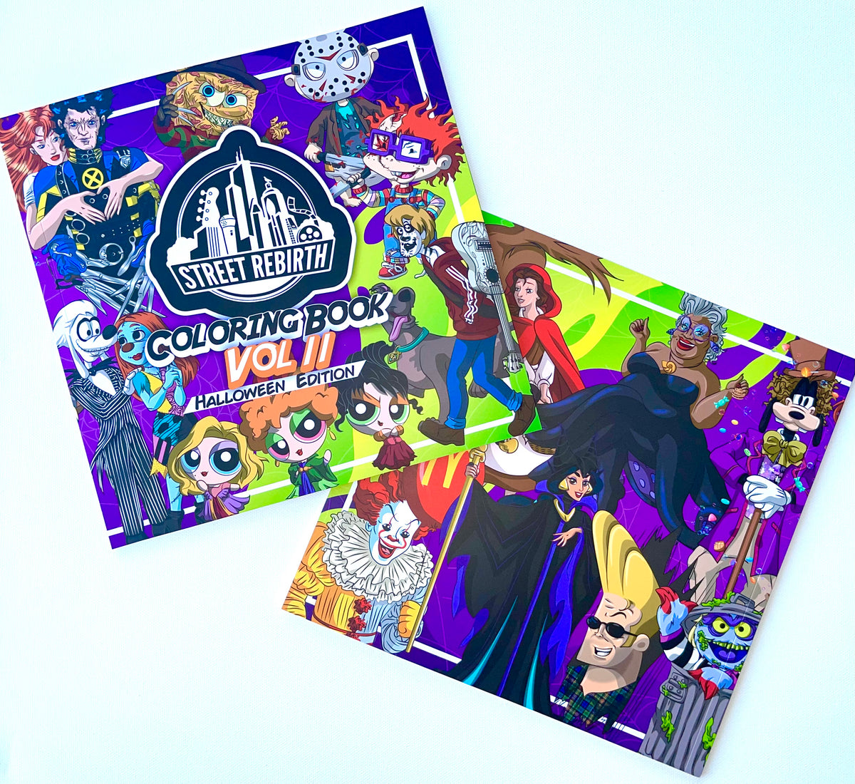 Street Rebirth Coloring Book Vol 2 Halloween Edition - Quotes And Coloring - 28 Designs To Color, 14 Quotes - 10x10 Size