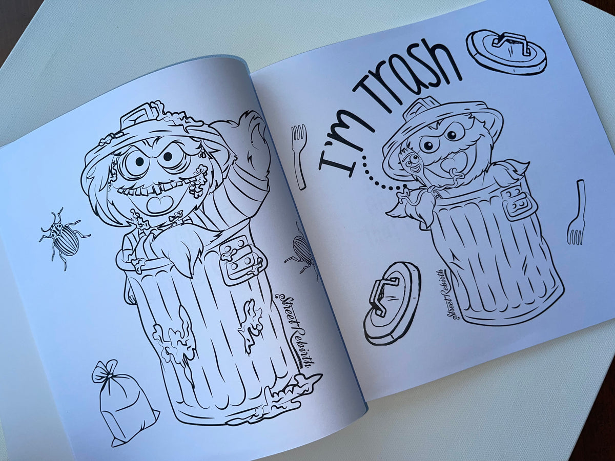 Street Rebirth Coloring Book Vol 2 Halloween Edition - Quotes And Coloring - 28 Designs To Color, 14 Quotes - 10x10 Size