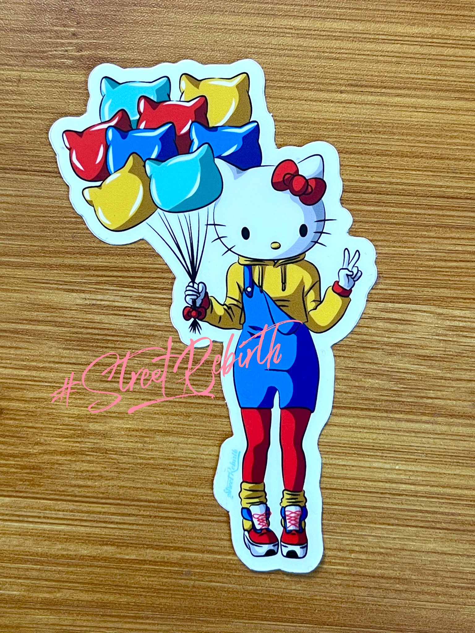 Kitty Grown Up Sticker – One 4 Inch Water Proof Vinyl Sticker – For Hydro Flask, Skateboard, Laptop, Planner, Car, Collecting, Gifting