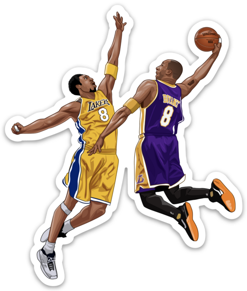 Mamba vs Mamba Sticker – One 4 Inch Water Proof Vinyl Sticker – For Hydro Flask, Skateboard, Laptop, Planner, Car, Collecting, Gifting