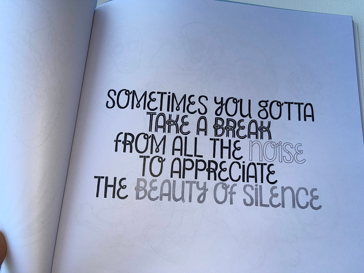 Street Rebirth Coloring Book Vol 2 Halloween Edition - Quotes And Coloring - 28 Designs To Color, 14 Quotes - 10x10 Size