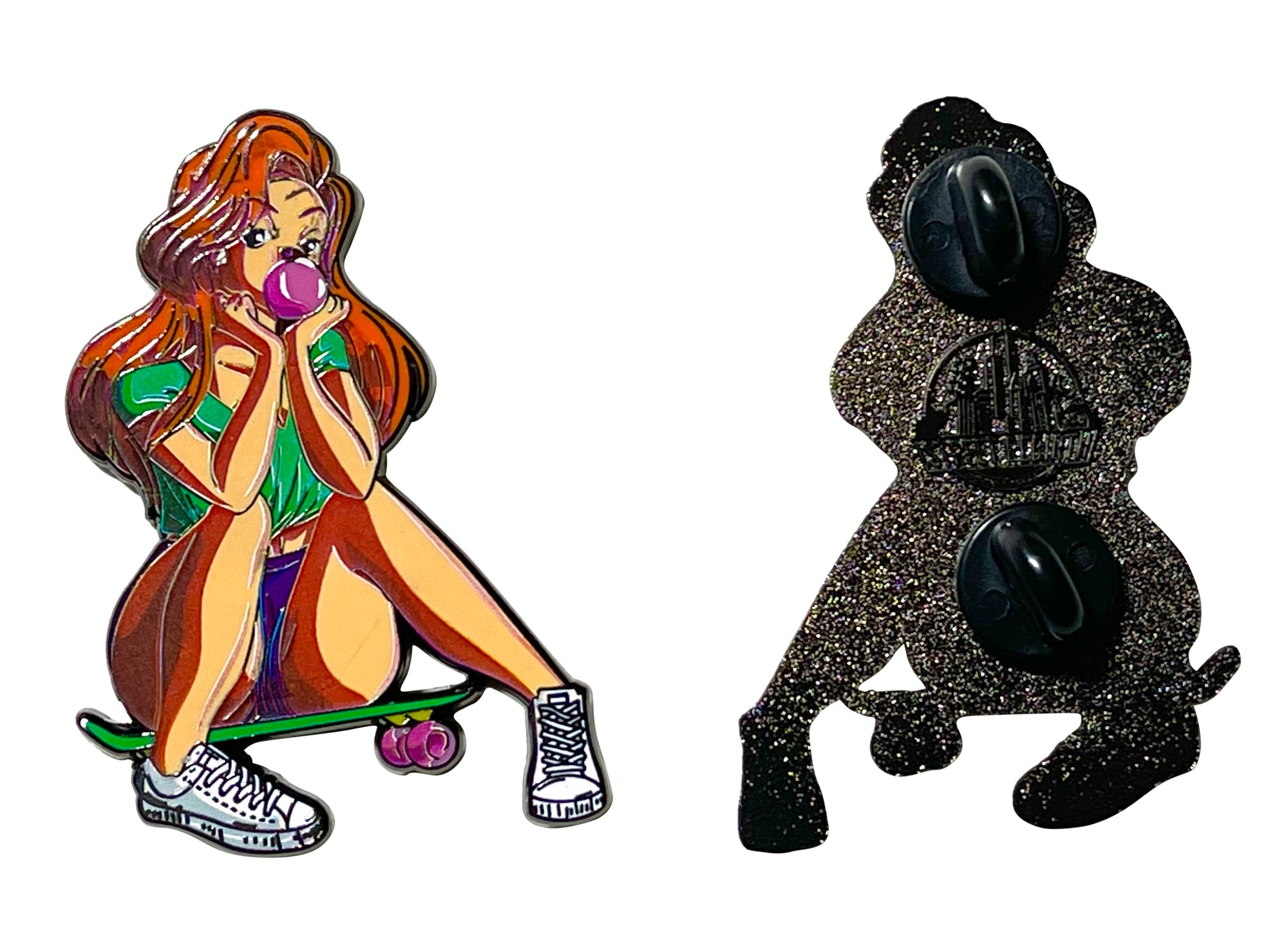 Skater Roxanne Enamel Pin – Nostalgic Tribute to 90s Disney Vibes