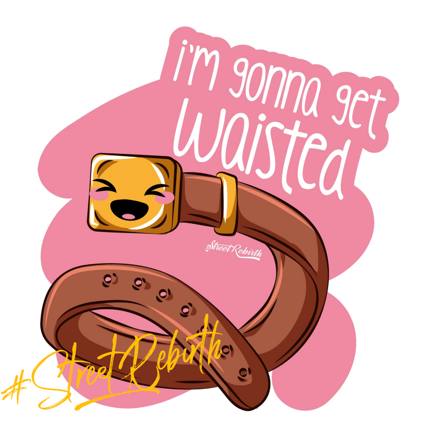 Waterproof vinyl sticker featuring an original humorous illustration