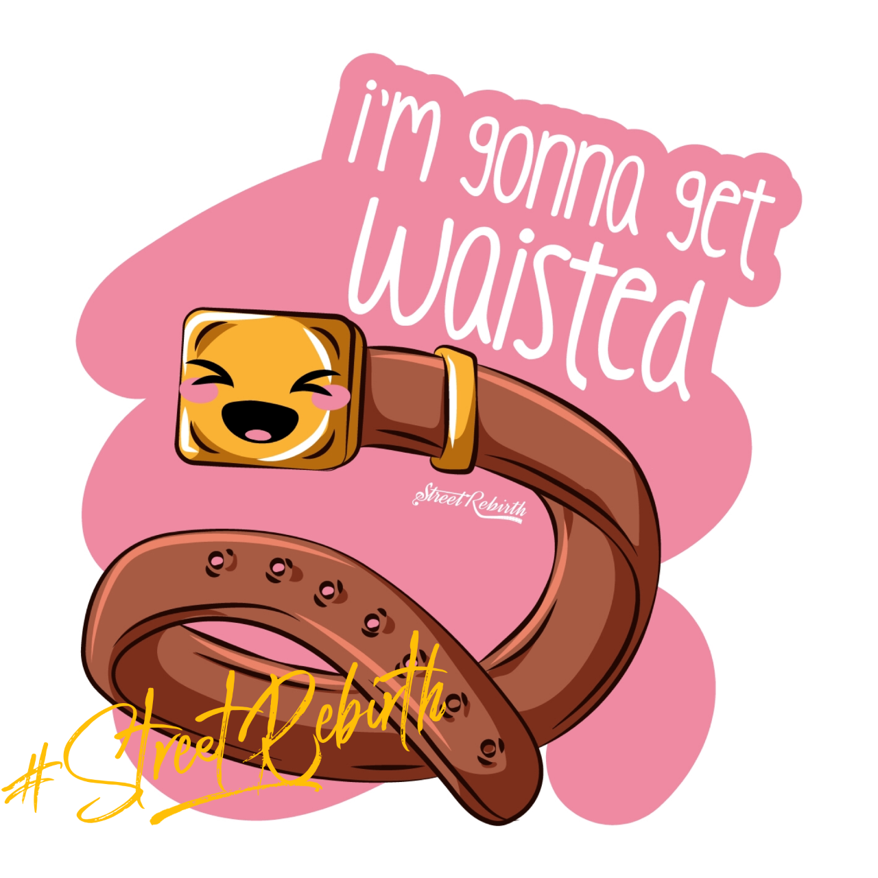 1 im gonna get waisted Sticker – One 4 Inch Water Proof Vinyl Sticker – For Hydro Flask, Skateboard, Laptop, Planner, Car, Collecting, Gifting