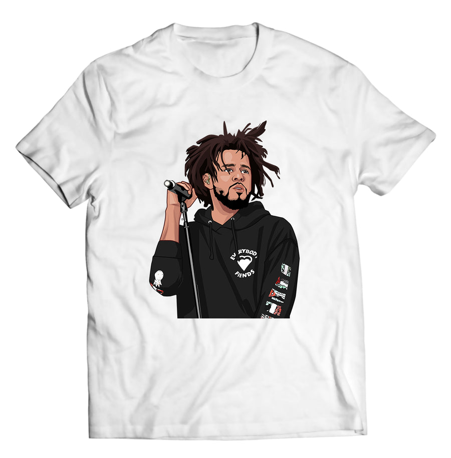 Unisex graphic T-shirt featuring an original hip hop music illustration