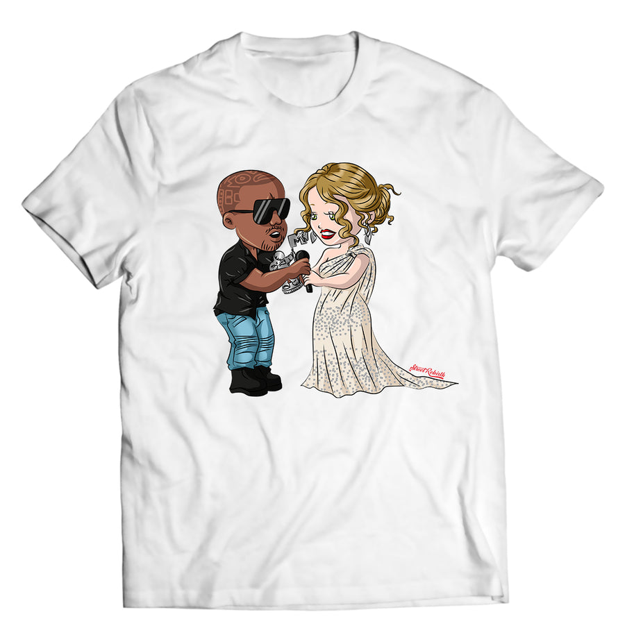 Unisex graphic T-shirt featuring an original hip hop music humorous illustration