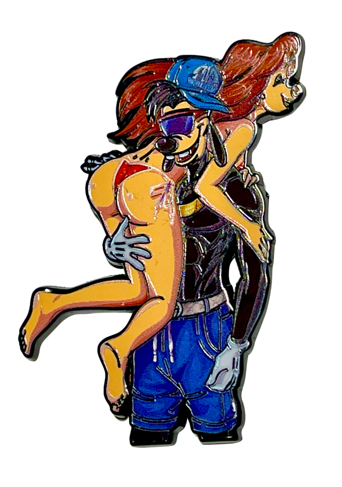Max and Roxanne Beach Enamel Pin – Perfect for Collectors and Fans