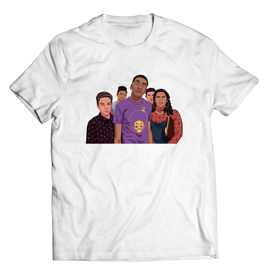 Unisex graphic T-shirt featuring an original humorous illustration