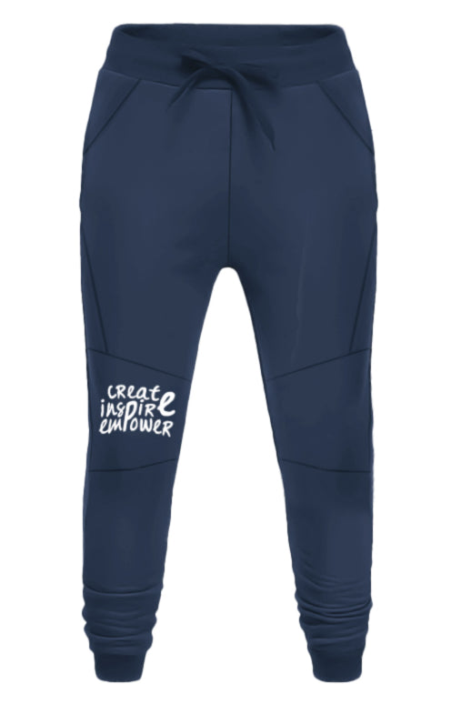 Loungewear joggers with an original colorful design