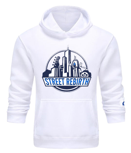 Pullover hoodie with an original colorful design