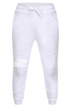 WHITE JOGGER SWEAT PANTS - STREET REBIRTH SIGNATURE BRAND - MATCHING HOODIE AVAILABLE - UNISEX - CREATE INSPIRE EMPOWER