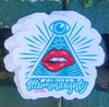1 Illuminaughty  Sticker – One 4 Inch Water Proof Vinyl Sticker – For Hydro Flask, Skateboard, Laptop, Planner, Car, Collecting, Gifting