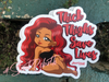 Thick Thighs Saves Lives Sticker – One 4 Inch Water Proof Vinyl Sticker – For Hydro Flask, Skateboard, Laptop, Planner, Car, Collecting, Gifting